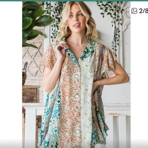 Oli & Hali Multicolor XL Patterned Blouse shirt